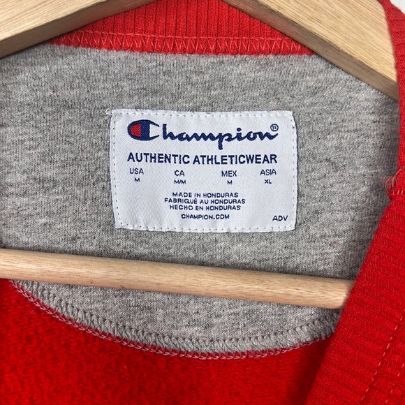 Champion Sweatshirt Mens Size M Red - Picture 3 of 9